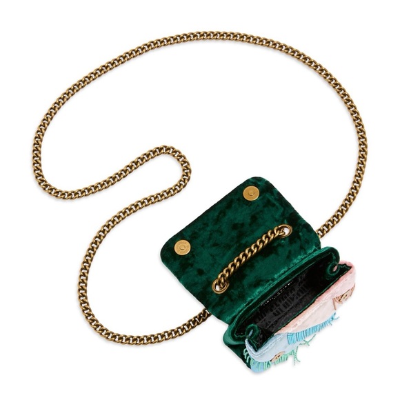 KURT GEIGER LONDON Nano
Kensington Fringes Velvet
Crossbody Bag - Picture 7 of 8